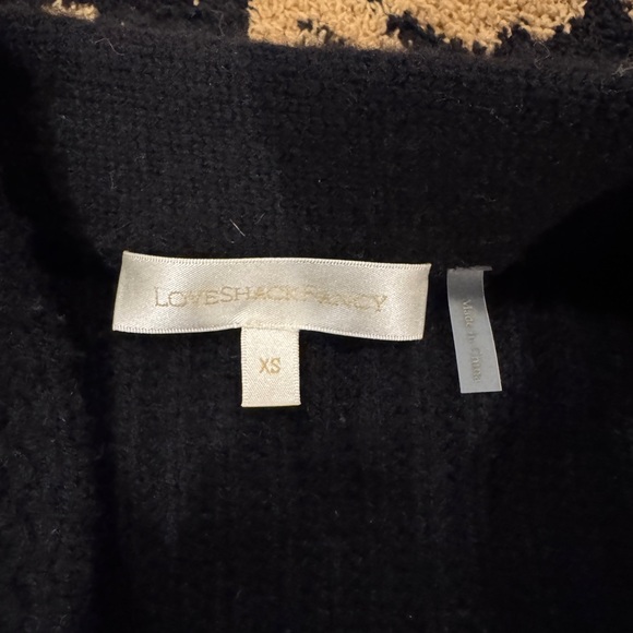 Love Shack Fancy Black Cropped Cardigan Sweater - Picture 11 of 11